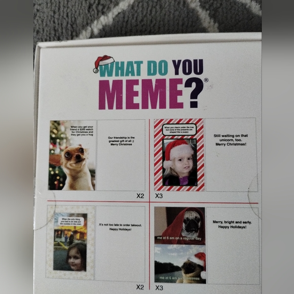 New in Box What do you MEME? Funny Christmas Cards - Picture 3 of 5